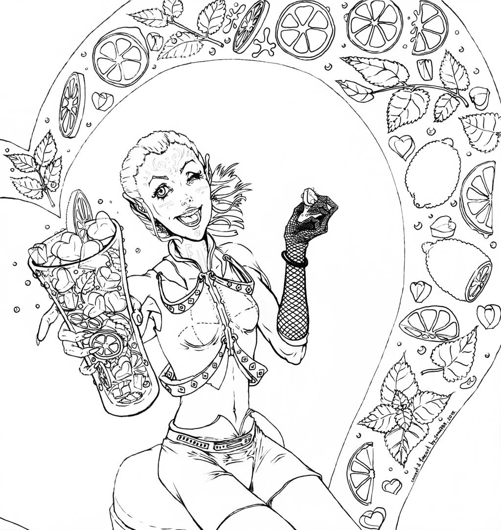 Sweet Mojito (lineart)