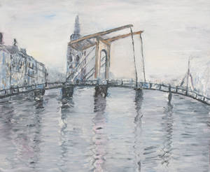 Bridge Over Water - Oil Painting
