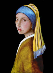 Portrait Inspired by Vermeer (Second Iteration)