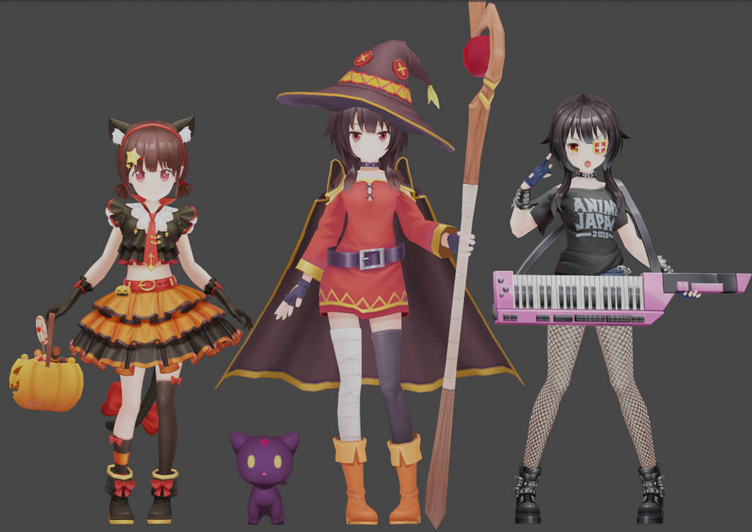 Skyrim Megumin Follower Megumin (FBX) by choen7458 on DeviantArt
