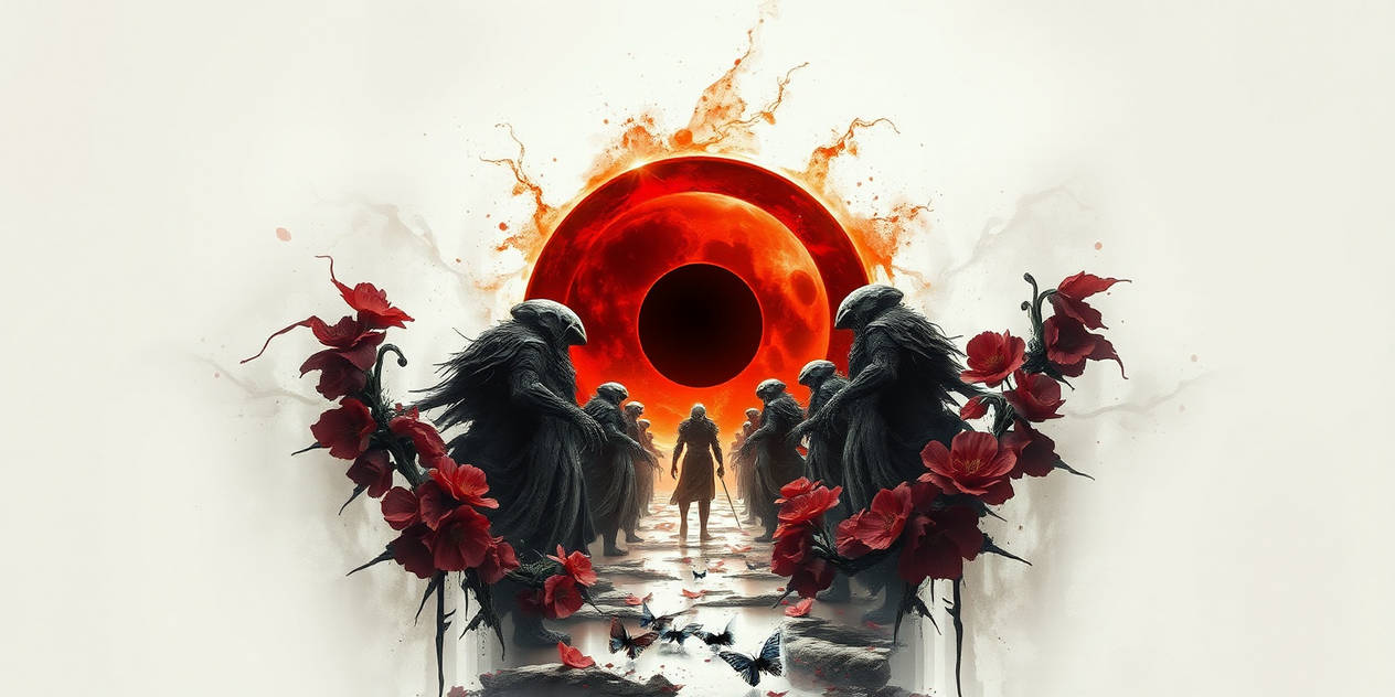 Evil Eclipse Total Blood Moon Eclipse 03 - Flowers Of Doom 2 by Ijus-666 on DeviantArt
