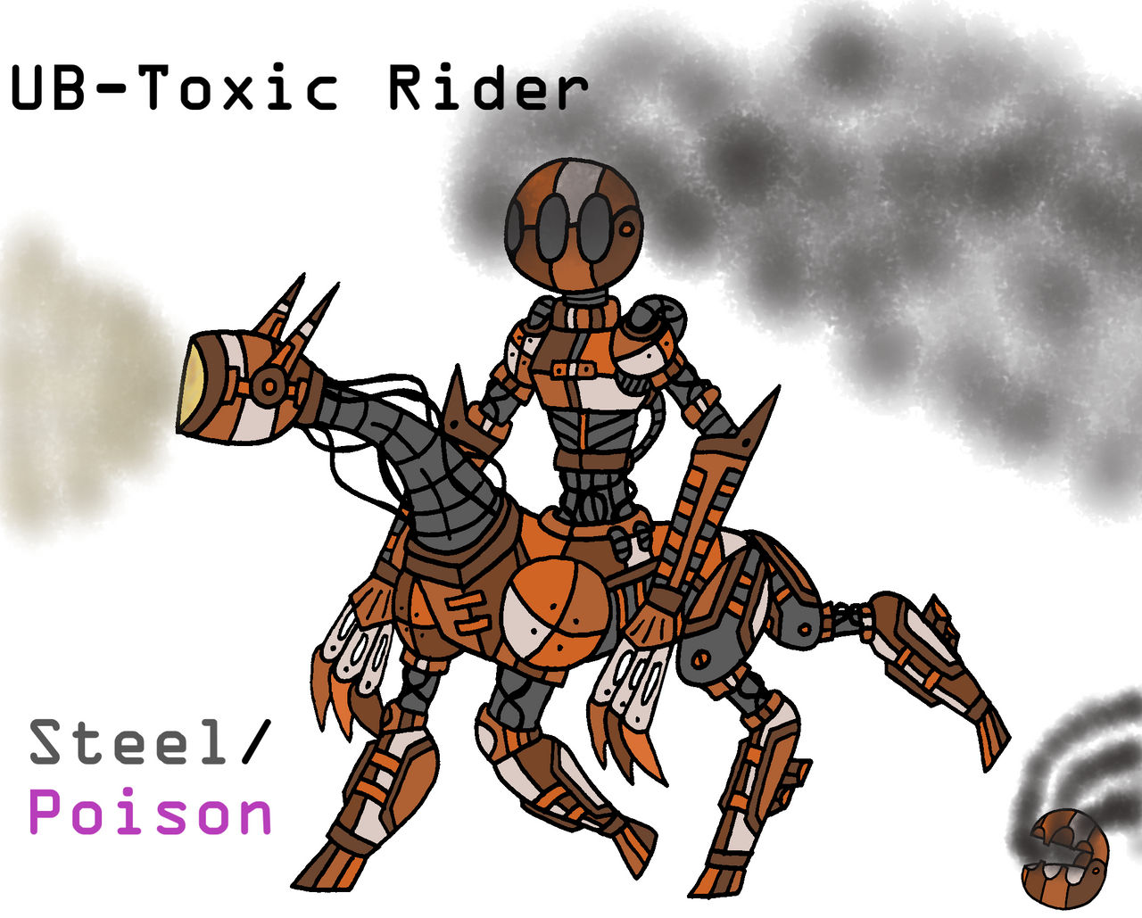 Ultra-Beast Toxic Rider (Fakemon) by MisterMonsterMaker on DeviantArt