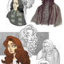 Snape and Lily sketchdump