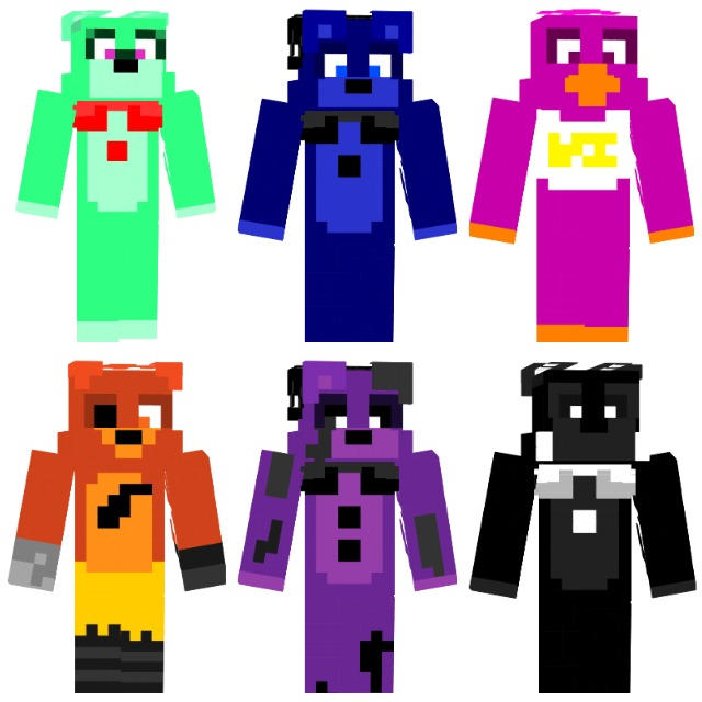 Fnaf Minecraft Skins 11 Links Below By NuggetNoir On DeviantArt fnaf-minecraft-skins-11-links-below-by-nuggetnoir-on-deviantart