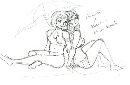 Korrasami at the beach