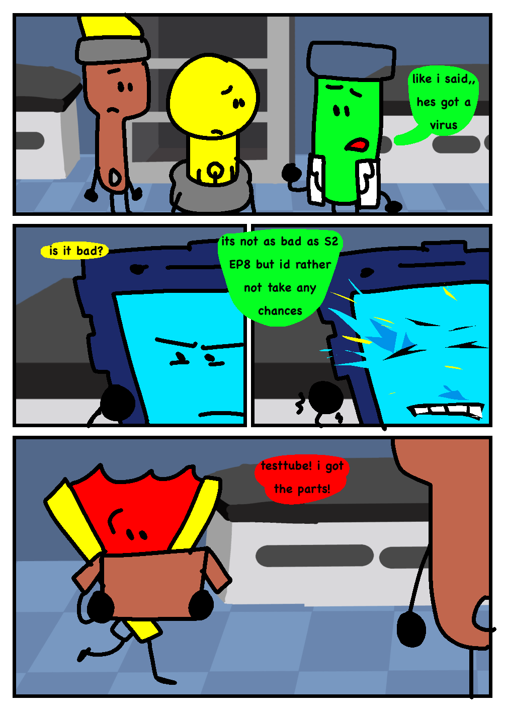 Mefon | Inanimate Insanity AU Comic | by smellyfloorclapperXX on DeviantArt