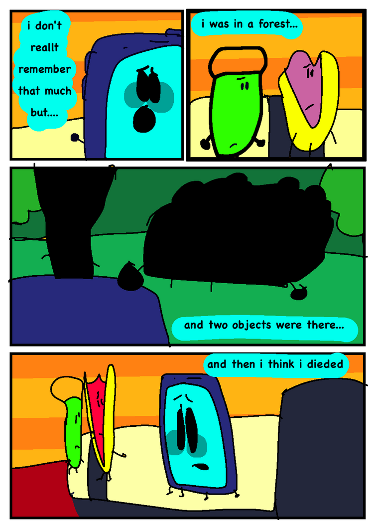 Died | Inanimate Insanity AU Comic | by smellyfloorclapperXX on DeviantArt
