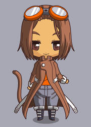 Chibi version of my RWBY OC, Rizo Tawny.