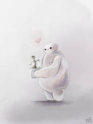 Baymax takes care
