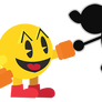 Chibi Pac-Man and Mr. Game and Watch Vector