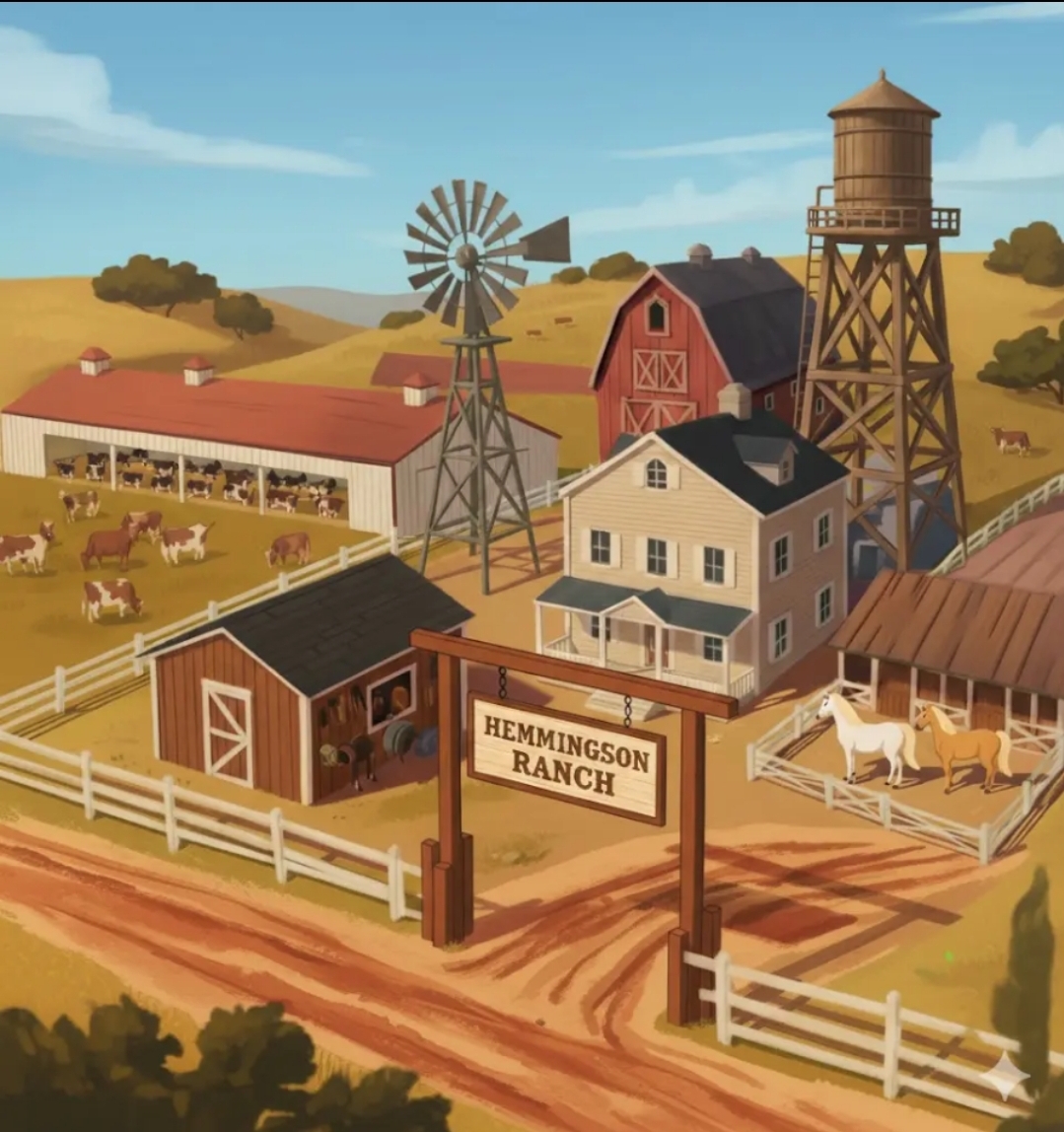 Homing Ranch Hemmingson Ranch. (With Backgrounds) by RodeoBanditarts on DeviantArt