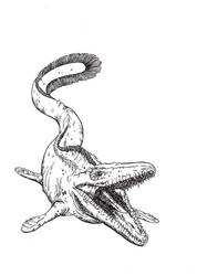 Inktober ARK: Mosasaurus