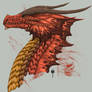 Red Dragon Head Side view