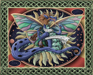 Shabby Dragons Tapestry