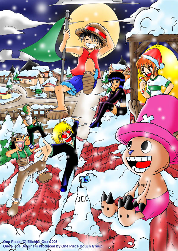 One Piece - Merry Christmas 2012 by SergiART on DeviantArt