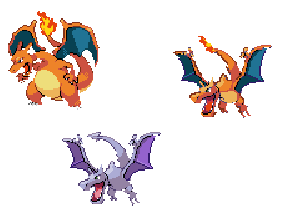 Aerodactyl and Charizard by MrPacman4233 on DeviantArt