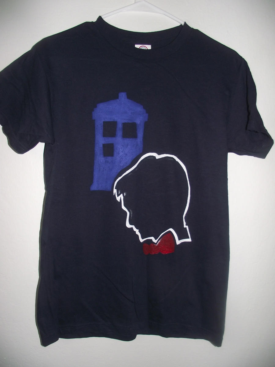 Doctor Who Matt Smith and Tardis shirt