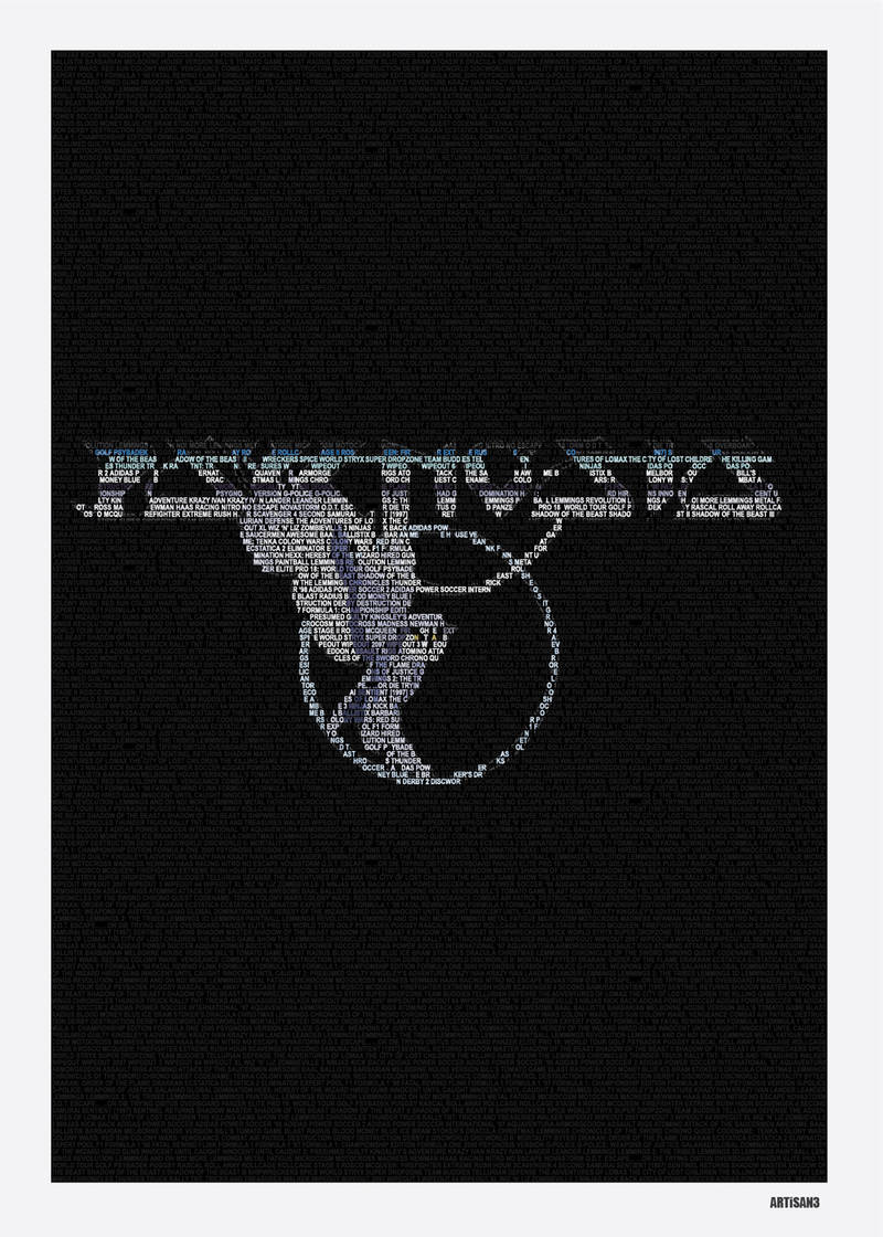 Computer Game Company Poster with Typography 4 by artisan3