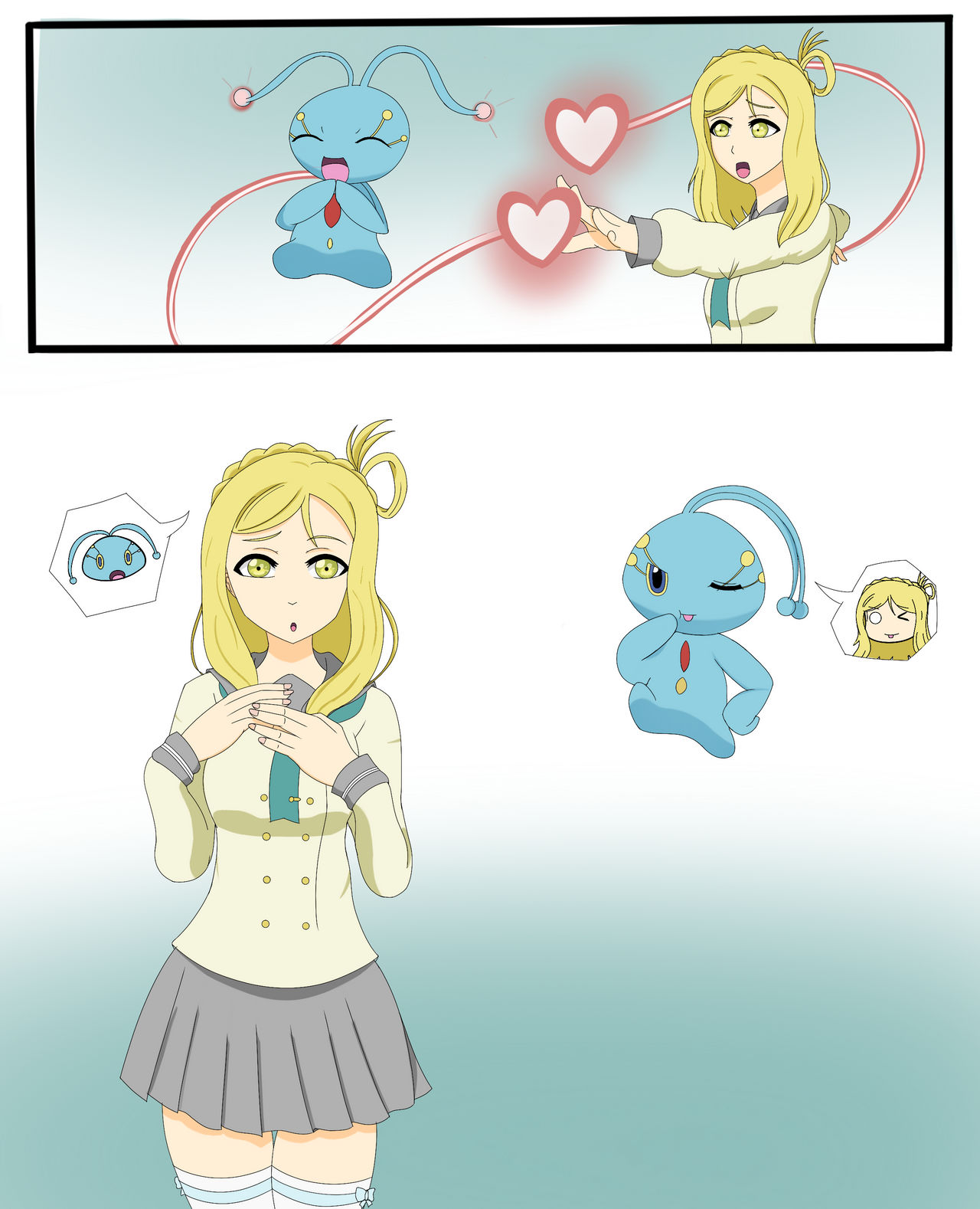 Body Switchin Mari and Manaphy Body Swap by MrYumii on DeviantArt