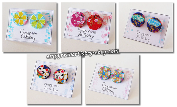 Japanese Fabric Earrings