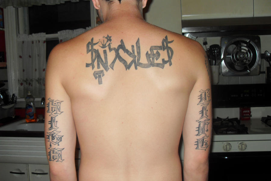 Graffiti Back Tattoo