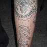 Leg tattoo