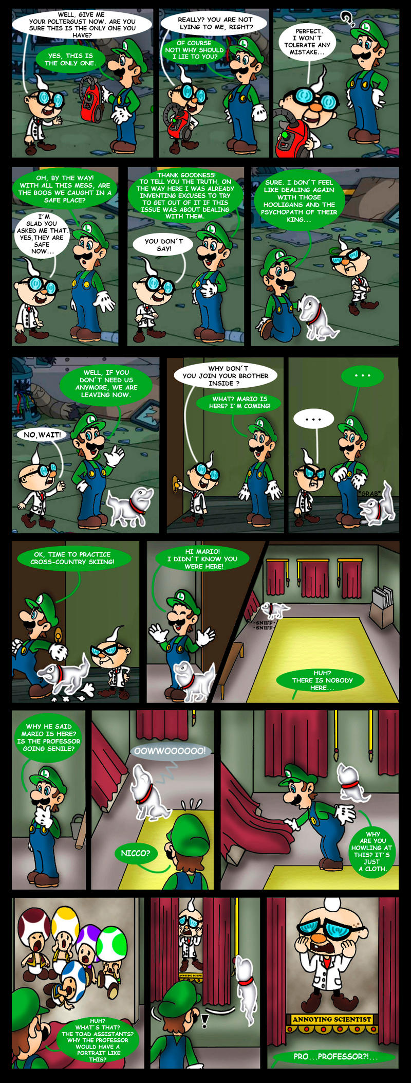 Luigi's Mansion 3 comic - Dark Illusions - 3 by Princesa-Daisy on