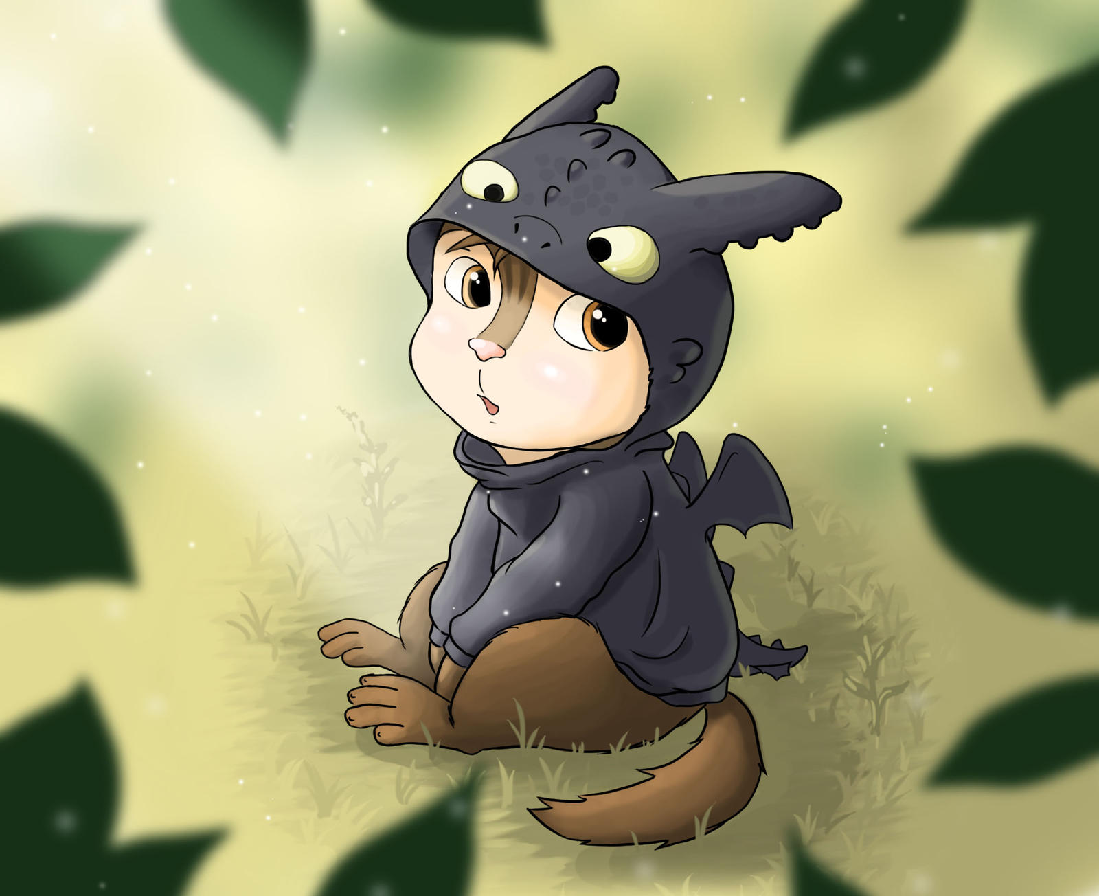 Toothless Chipmunk Alvin x Toothless hoodie by Su-frank on DeviantArt