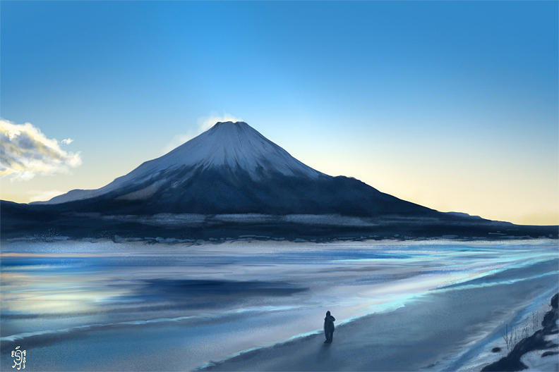 Mt. Fuji drawing by NImportant on DeviantArt