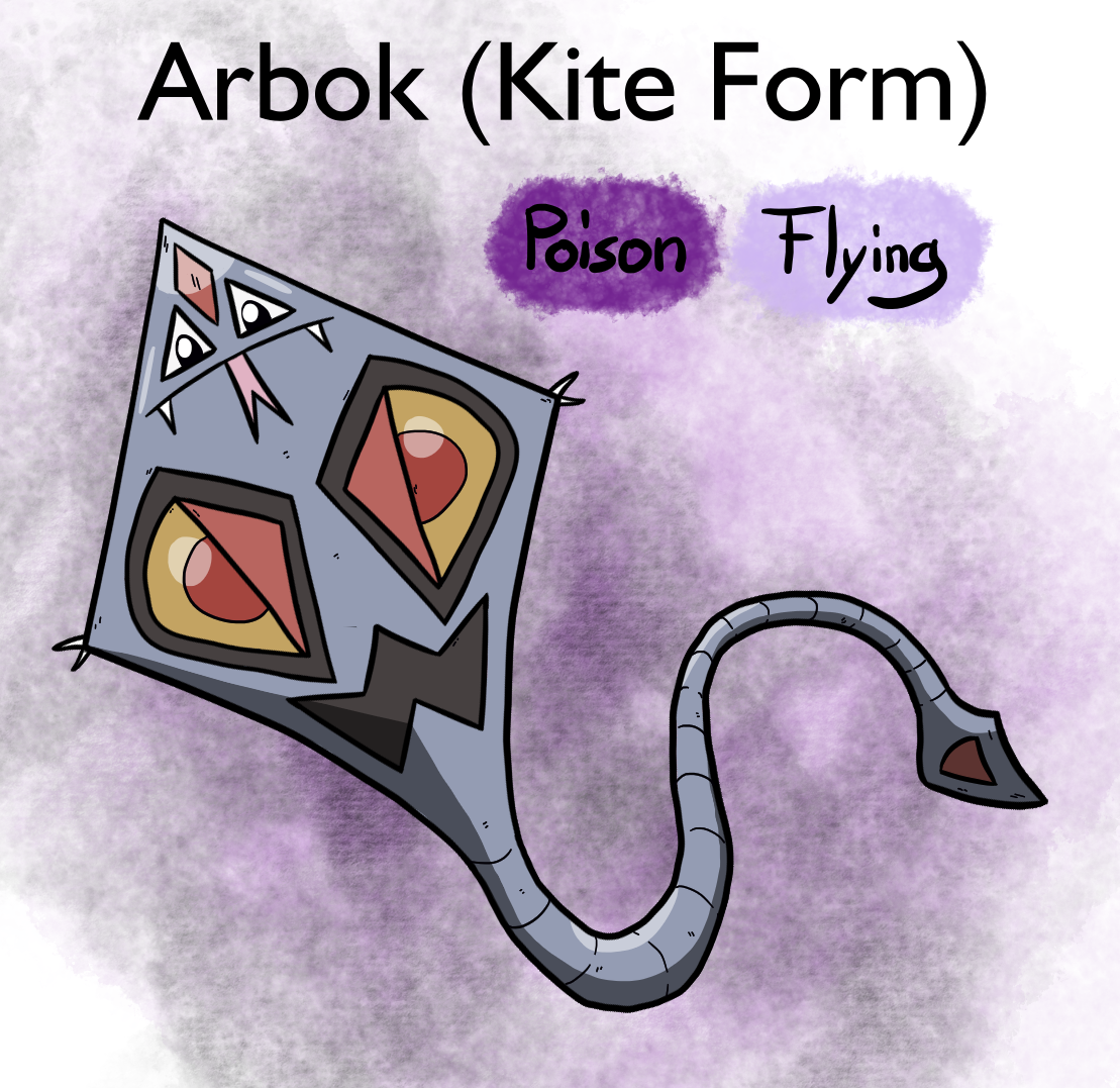 Argabrite Kite Arbok (Kite Form) by MatterOfNoImportance on DeviantArt