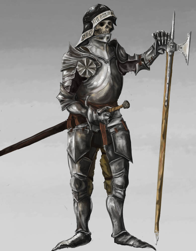 Skeleton Knight Concept by robinspitzer on DeviantArt