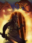 Beowulf and the Dragon by DaMaupin