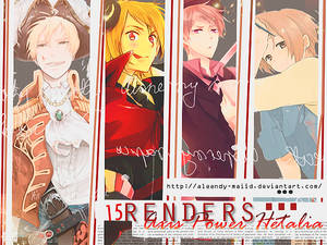 Pack de 15 renders - Axis Power Hetalia