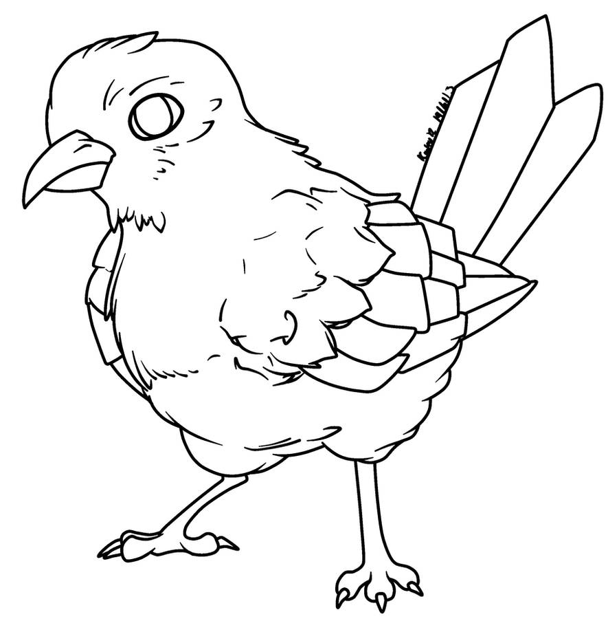 RQ Bird Lineart by AbyssinChaos on DeviantArt