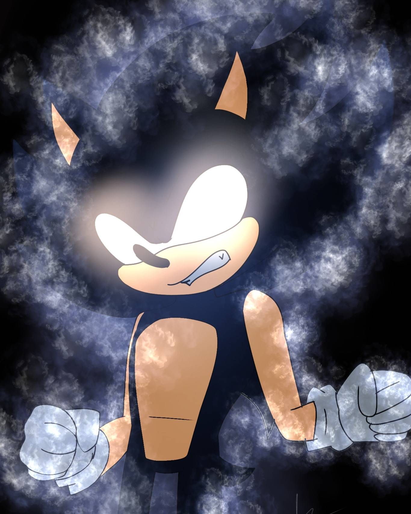 Dark Sonic by artsonx on DeviantArt