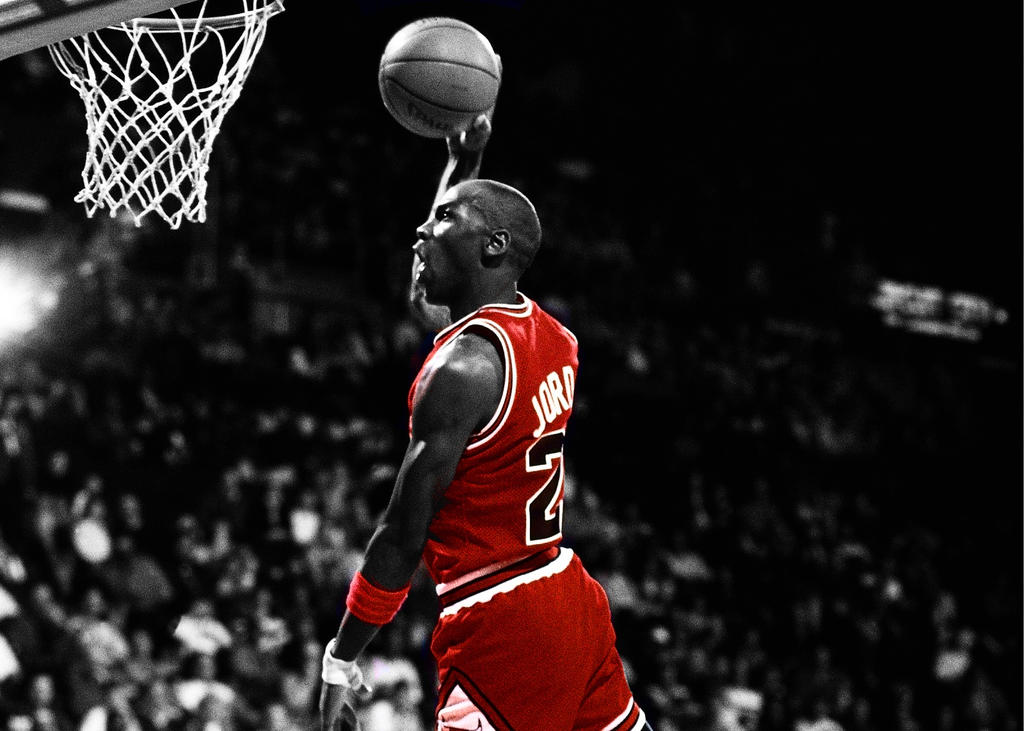 Black and Red Michael Jordan