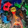Arising from trauma original painting by Ana