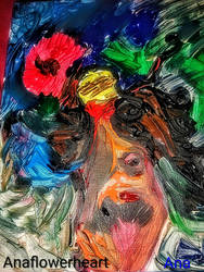 Arising from trauma original painting by Ana