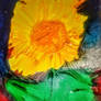The sunflower dance of light and darkness