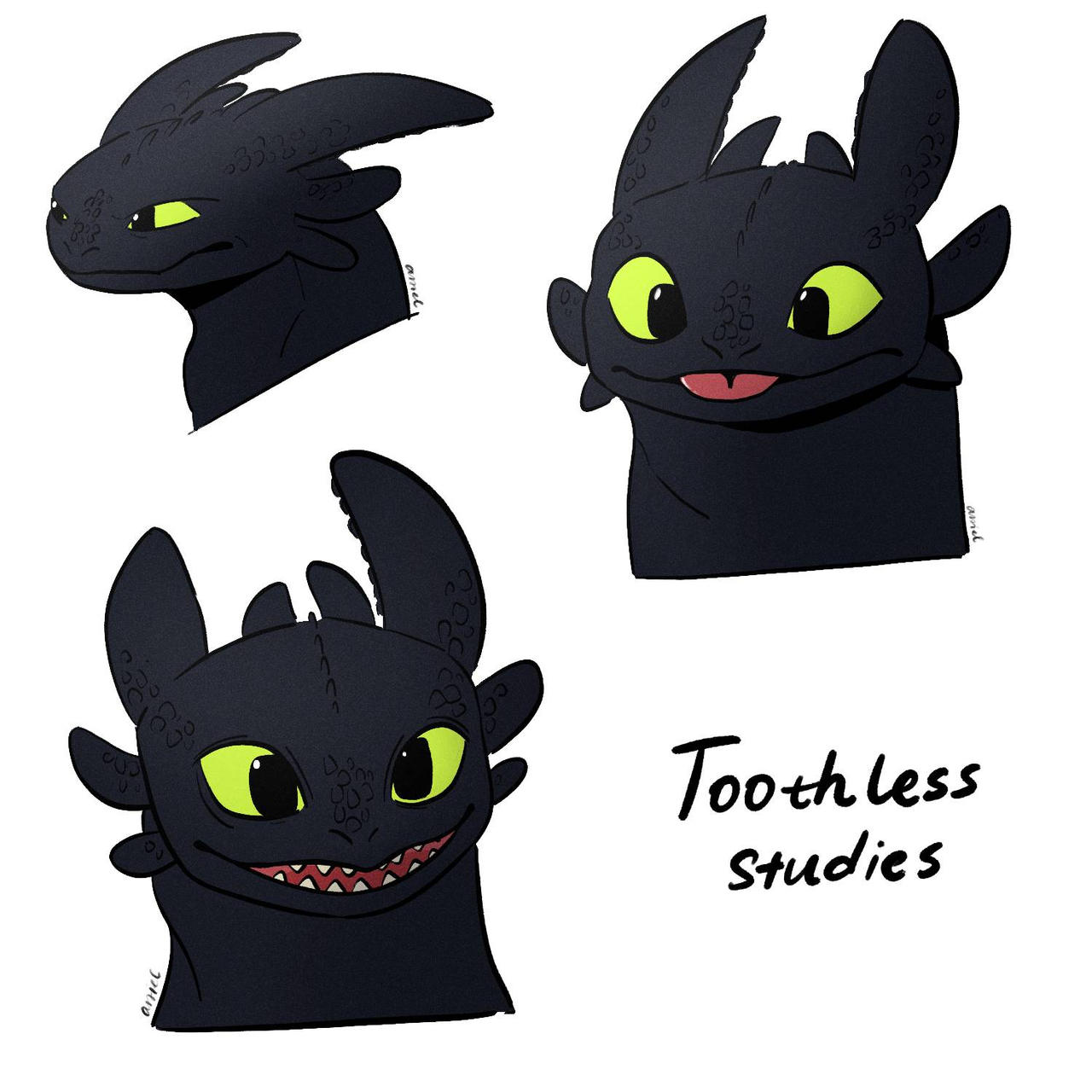 Toothless Prof Toothless Studies by dr-artiel on DeviantArt