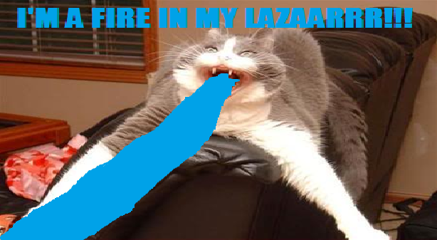 FAT LAZER CAT