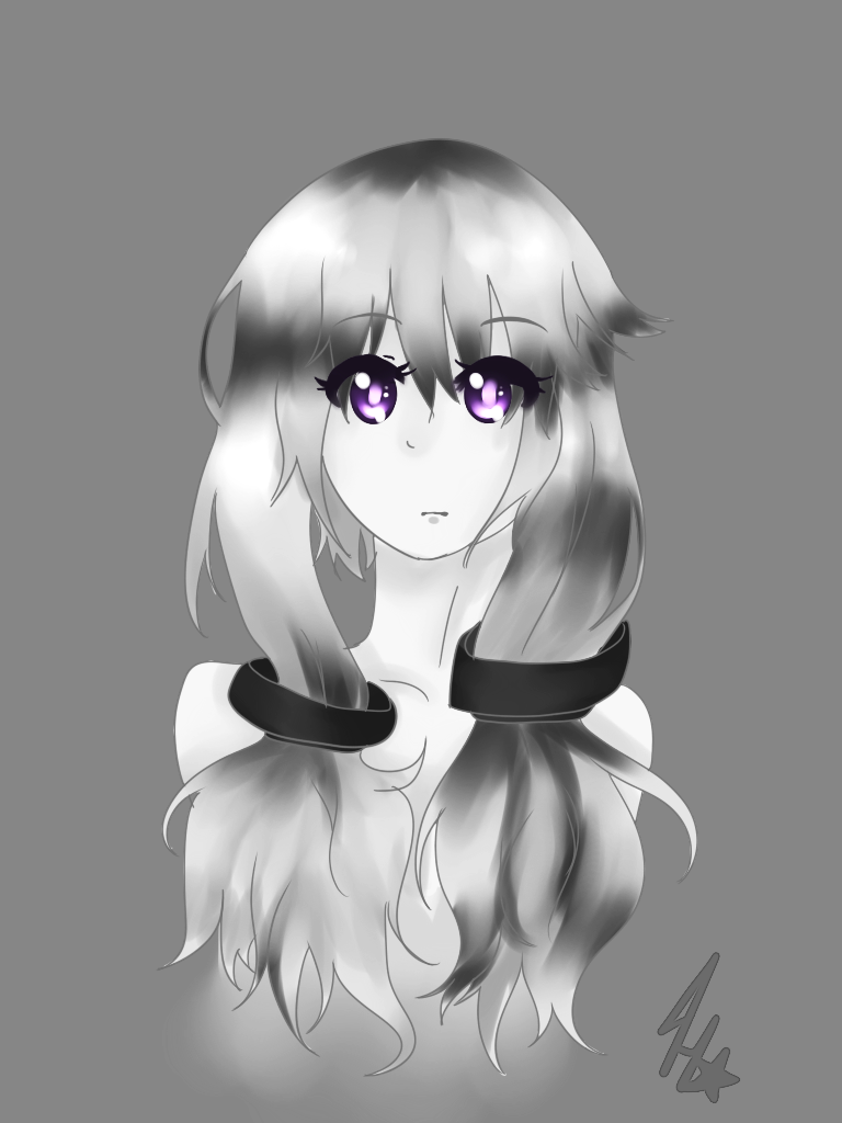 Yuzuki Yukari Black and white