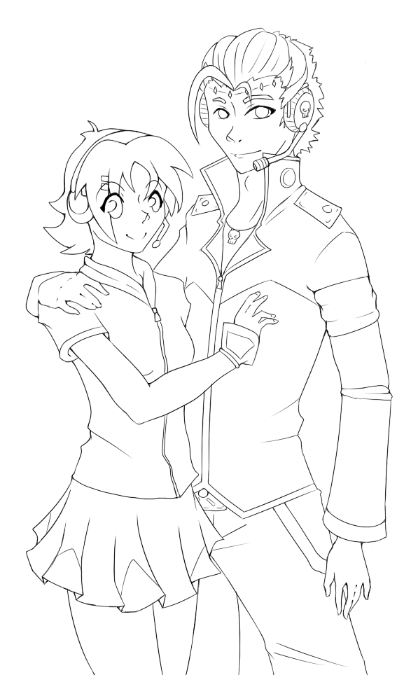 Aiko x Big Al - Lineart