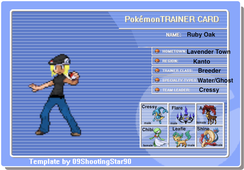 Ruby Trainer Card