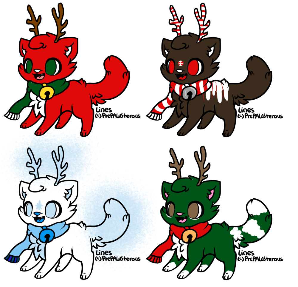 Christmas/winter CatDeer Adopts