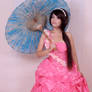 Asian girl with umbrella