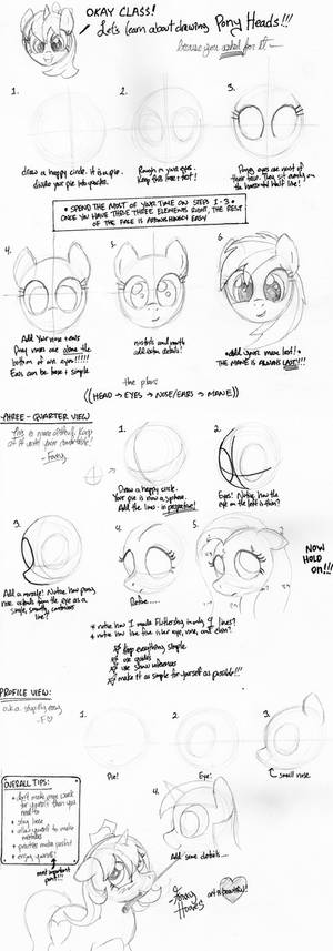 Pony Drawing Guide: Heads