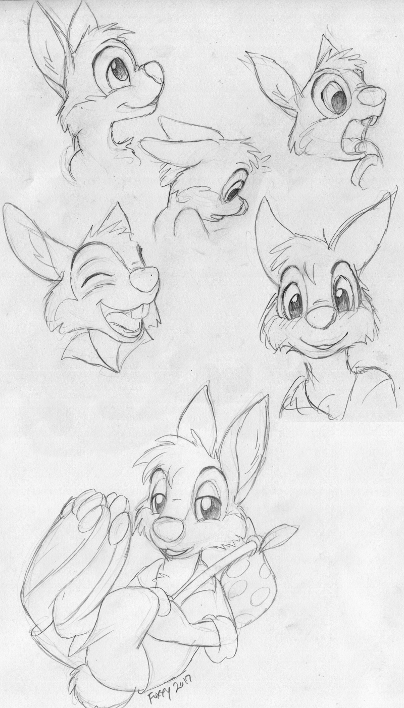 Br'er Rabbit Practice Sketches