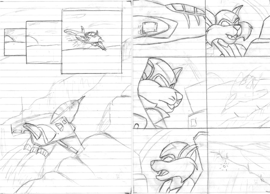 WIP SWAT Kats comic Shadow Realm