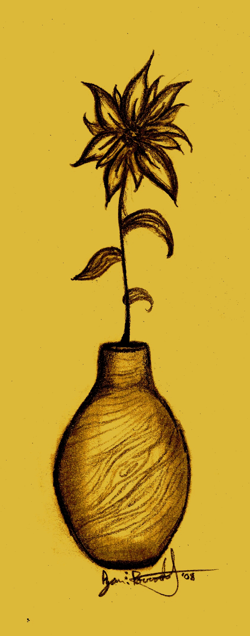 Flower in a Small Vase